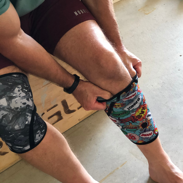 Knee Sleeve & Wrist Wrap Bundle - Cyborg Superhero