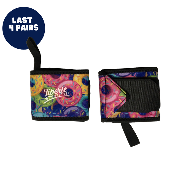 Donut Print Wrist Wraps