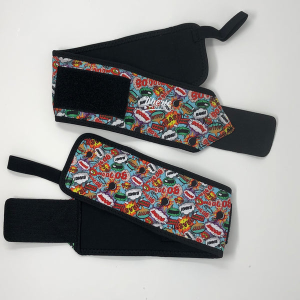 Knee Sleeve & Wrist Wrap Bundle - Cyborg Superhero
