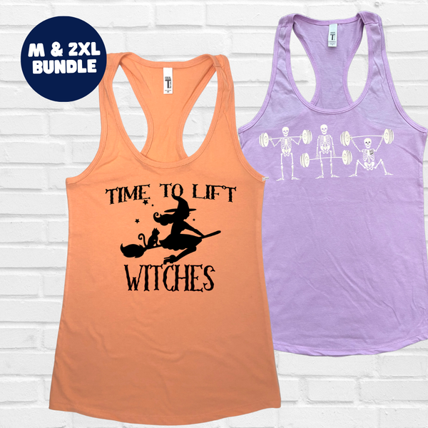 Halloween Racerback Tank Bundle - M & 2XL ONLY - FINAL SALE