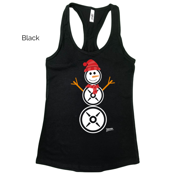 Snowman Racerback Tank - M & L only - FINAL SALE
