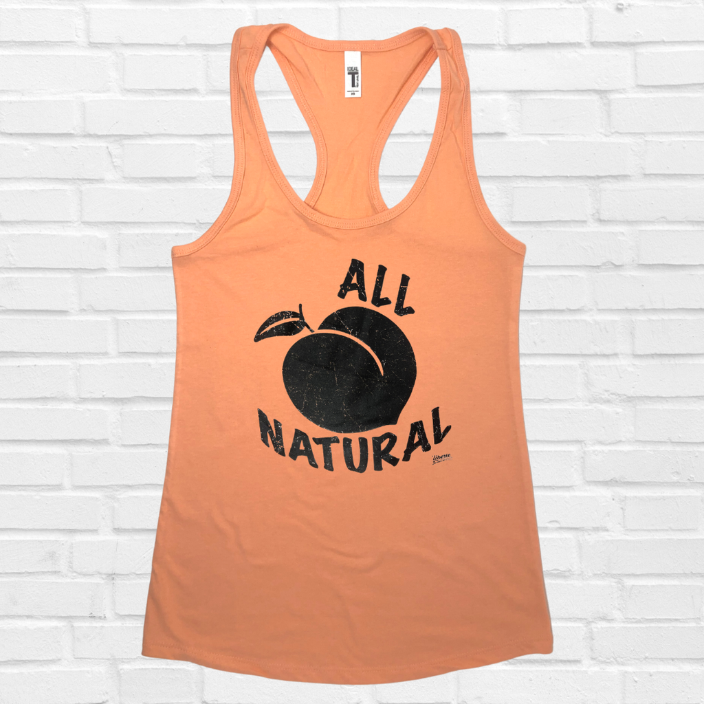 All Natural Racerback Tank - Light Orange
