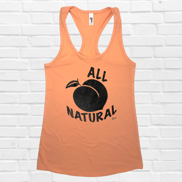 All Natural Racerback Tank - Light Orange