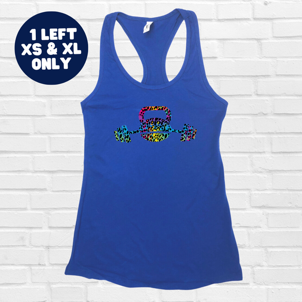 Kettlebell Racerback Tank - Royal Blue - XS & XL ONLY