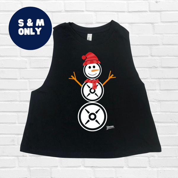 Snowman Crop Tank - S & M only - FINAL SALE
