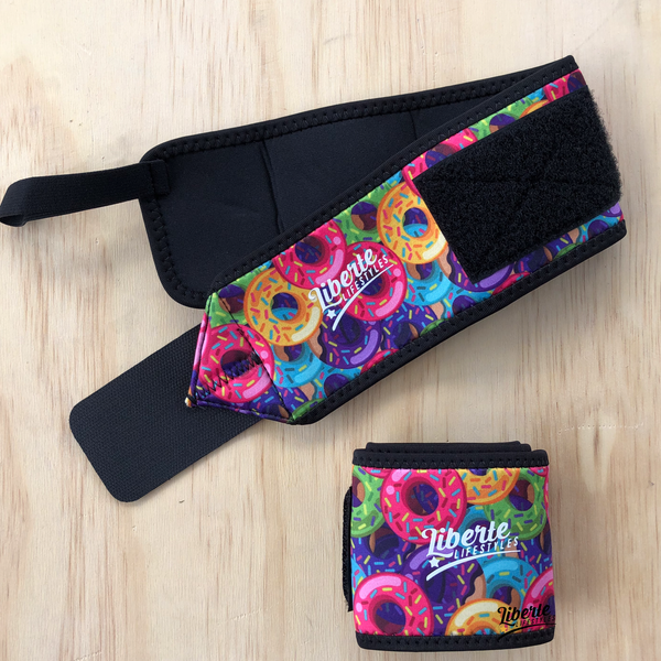 Donut Print Wrist Wraps