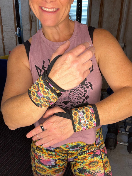 Sunflower Burst Wrist Wraps