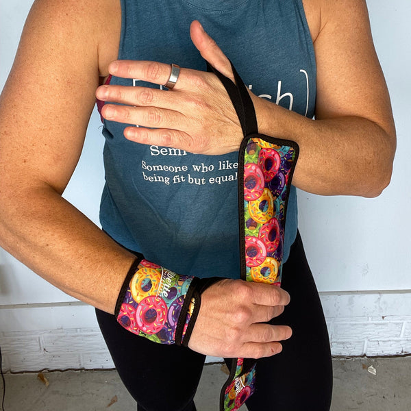 Donut Print Wrist Wraps