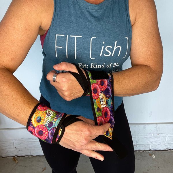 Donut Print Wrist Wraps