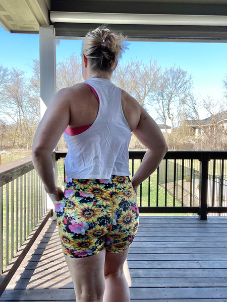 Sunflower Burst 5" Lifestyle Shorts - Last Pairs - XS, M, L & 2XL ONLY