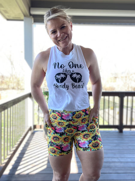 Sunflower Burst 5" Lifestyle Shorts - Last Pairs - XS, M, L & 2XL ONLY