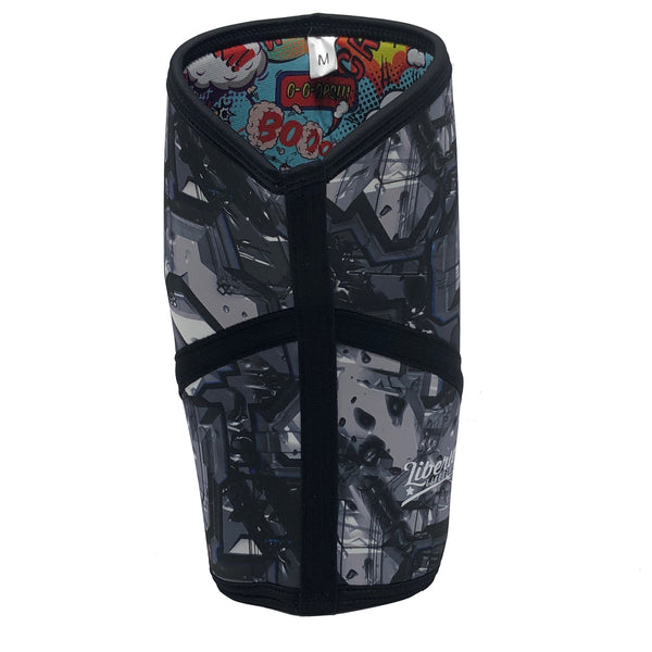 Liberte Lifestyles Reversible Cyborg Superhero Knee Sleeves 5mm
