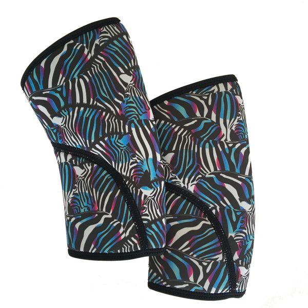 Liberte Lifestyles Wild Safari Knee Sleeves Spotted Zebra Pair
