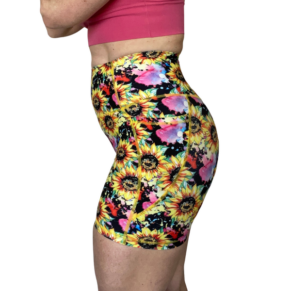 Sunflower Burst 5" Lifestyle Shorts - Last Pairs - XS, M, L & 2XL ONLY